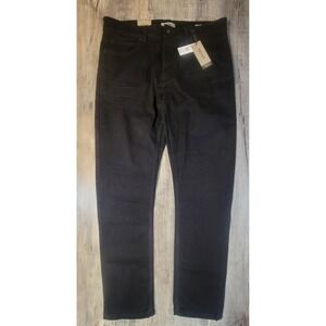 Kenneth Cole Reaction Mens 34x32 Stretch Athletic Fit Black Denim Jeans Pant NWT